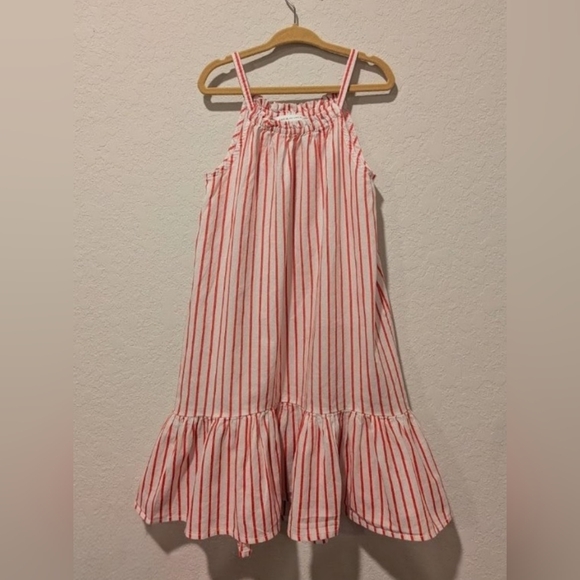Janie & Jack Striped Ruffled Tier Dress - Picture 1 of 3